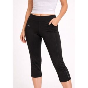 Adidas Women's CLIMACOOL Black Performance Running Athletic Capris Size S‎